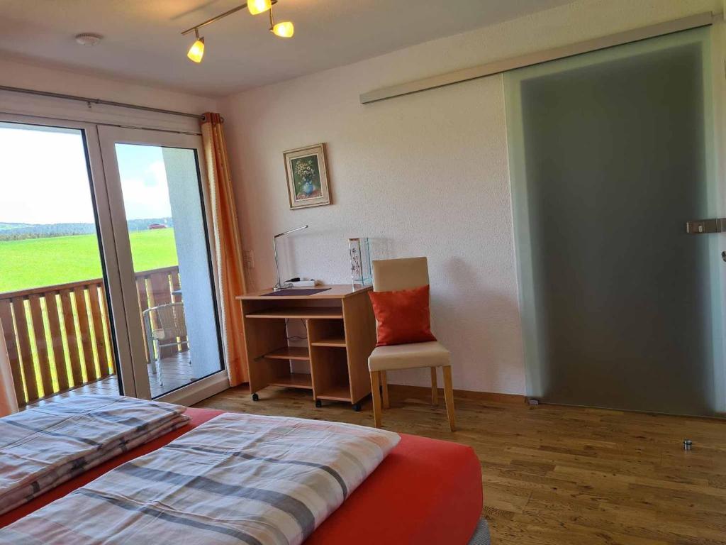Postel nebo postele na pokoji v ubytování Ferienwohnung Graf Konrad