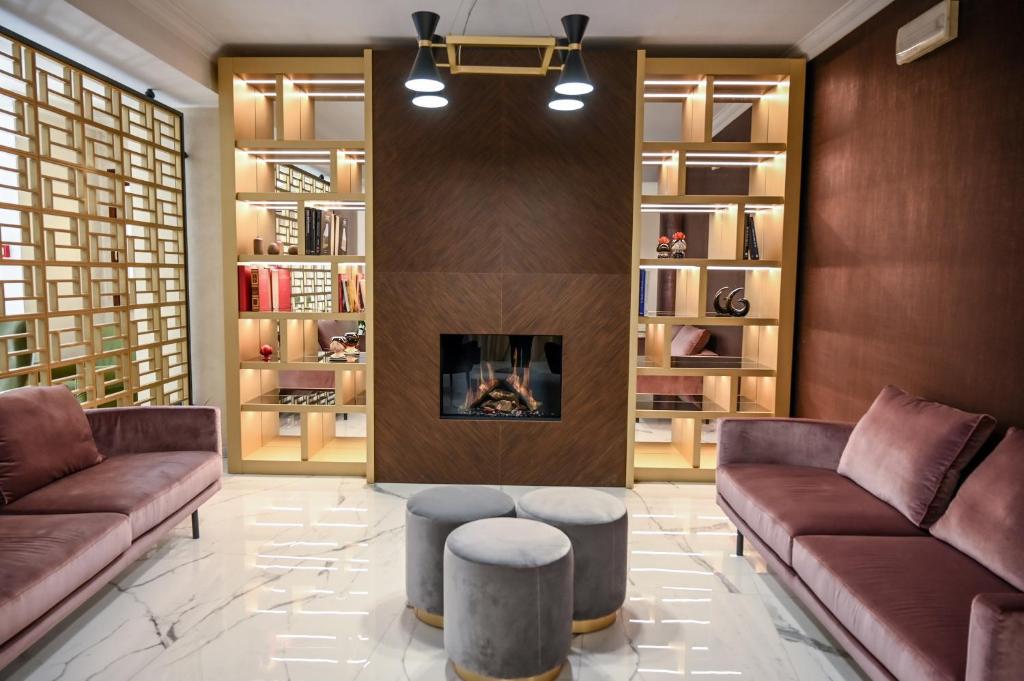 Posezení v ubytování Roma Domus Hotel