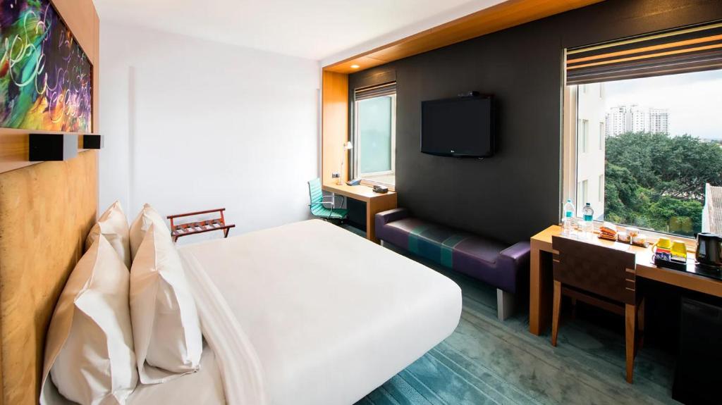 Postel nebo postele na pokoji v ubytování Hotel Halez