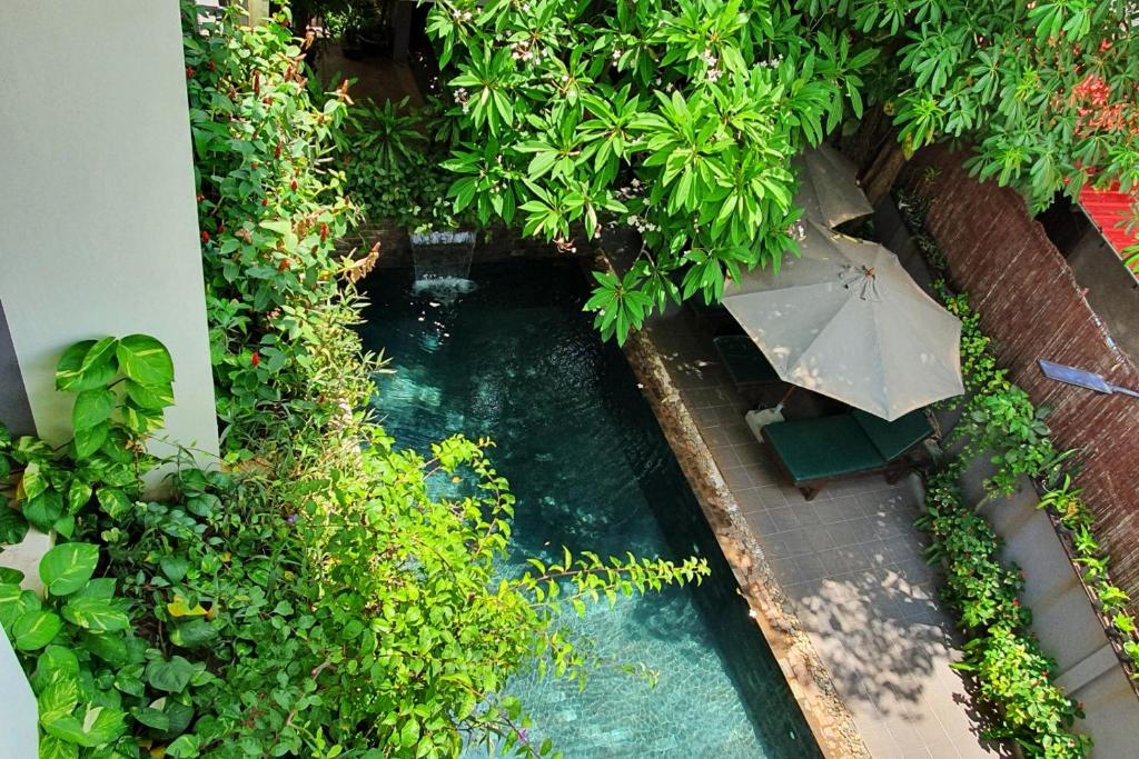 Zahrada ubytování Siem Reap Tevi Residence