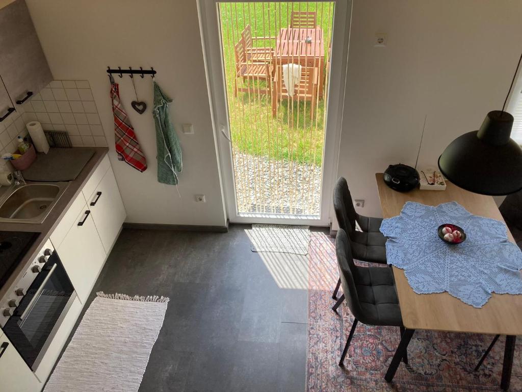 Kuchyň nebo kuchyňský kout v ubytování Herzhof Lampert