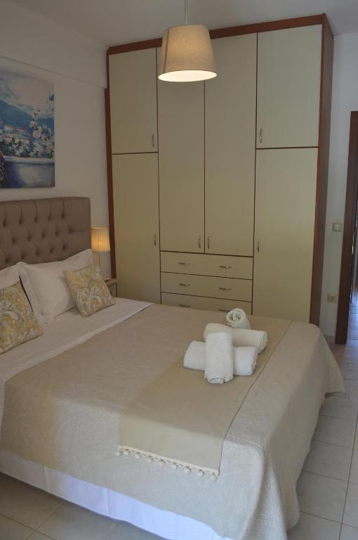 Posteľ alebo postele v izbe v ubytovaní Best House,Appartments,Pylos Messinias