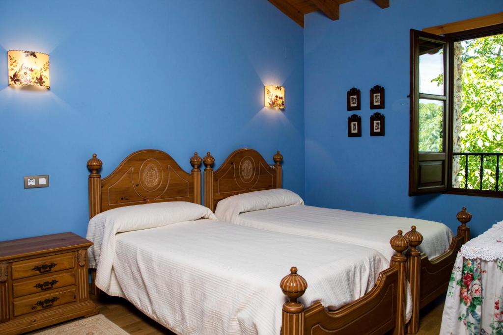 Postel nebo postele na pokoji v ubytování Casa Azulete