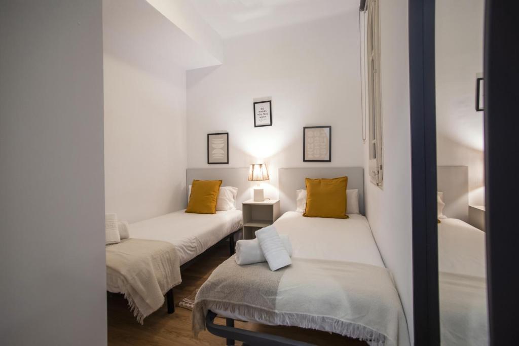 Posteľ alebo postele v izbe v ubytovaní 21par1005 - Beautiful Apartment in Paral-lel