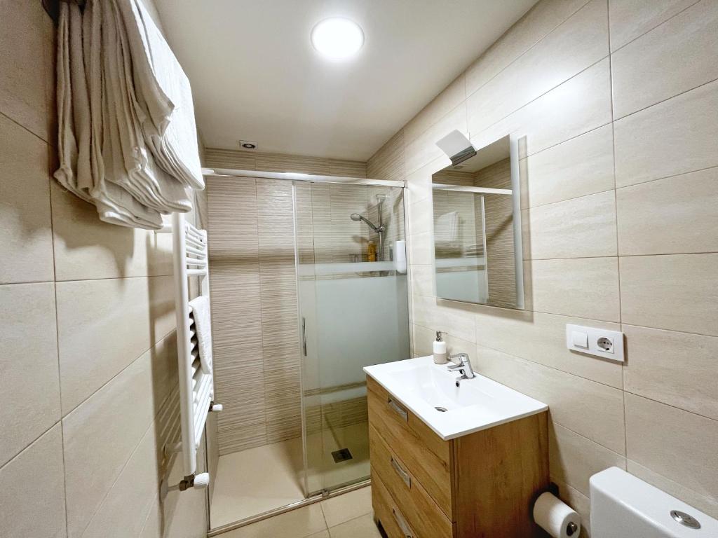 Koupelna v ubytování Apartamento Valbuena