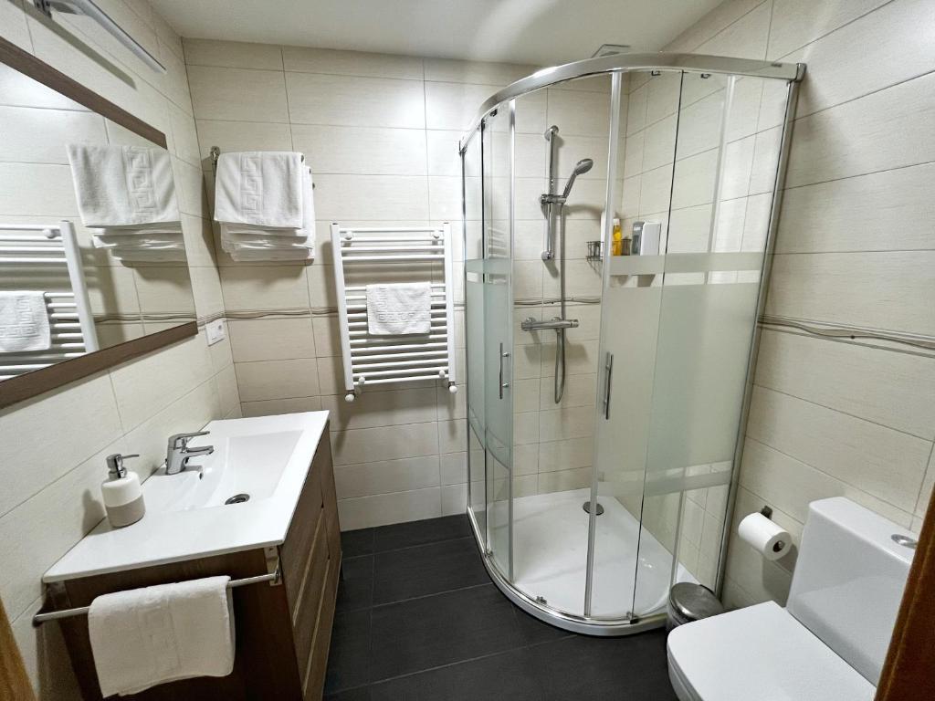 Koupelna v ubytování Apartamento Valbuena