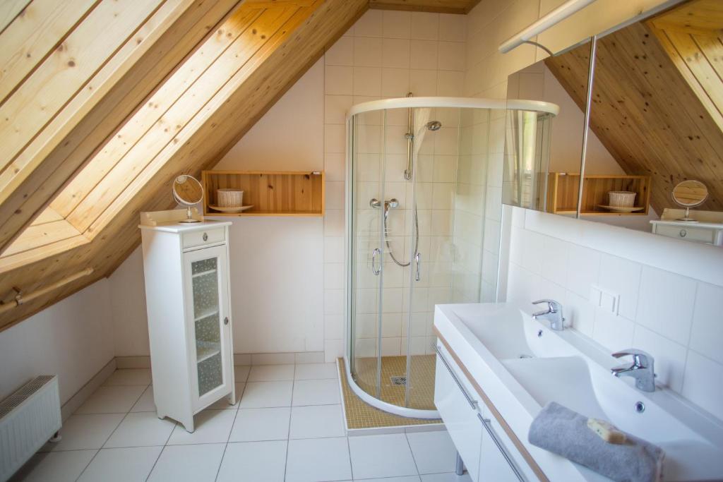 Koupelna v ubytování Haus Herzog