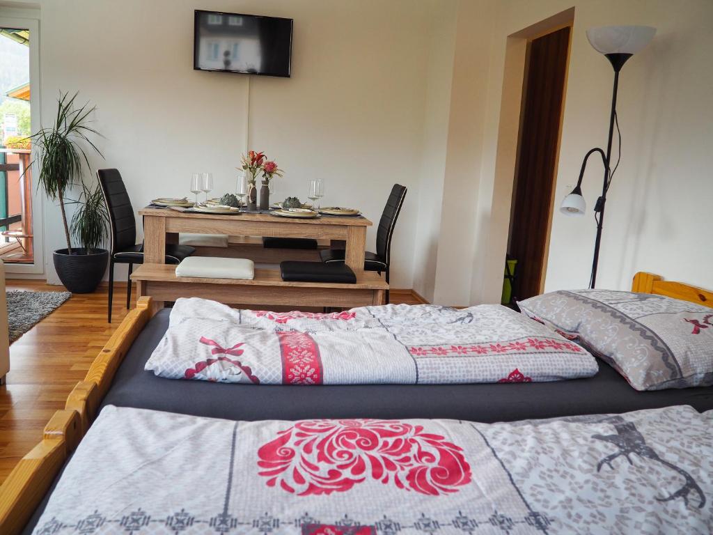 Postel nebo postele na pokoji v ubytování Ottl's Appartement O2