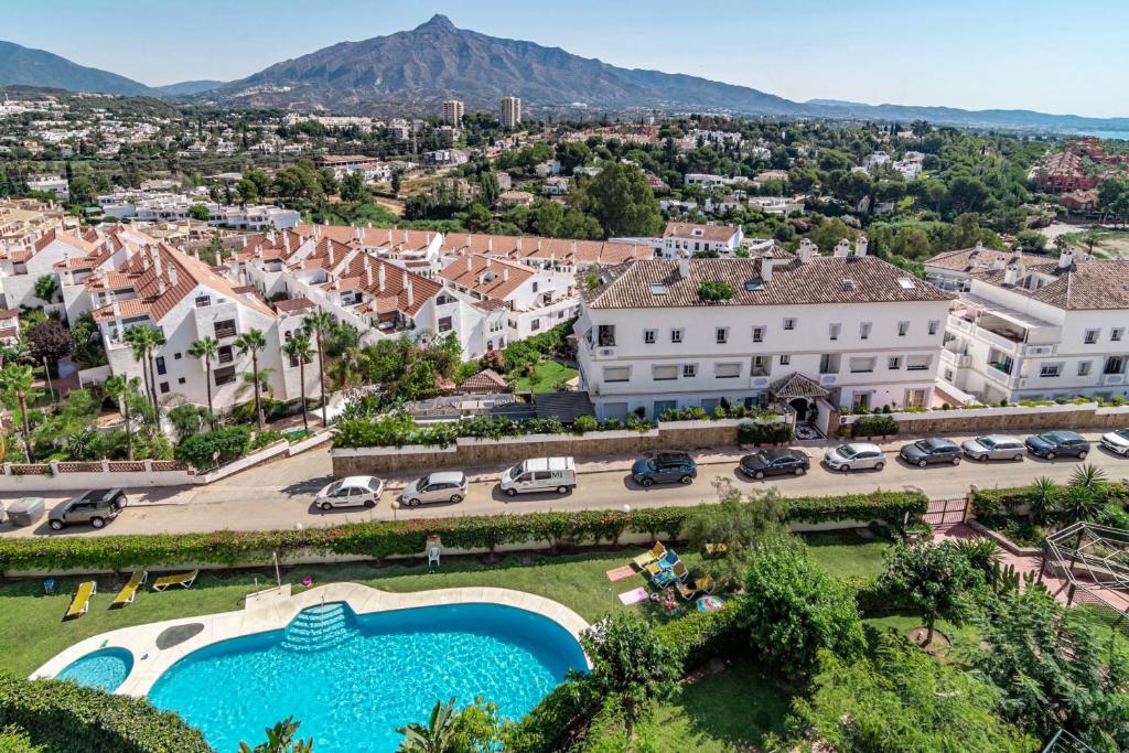 Nespecifikovaný výhled na hory nebo výhled na hory při pohledu z apartmánu