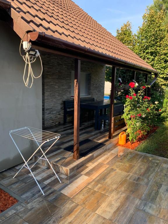 Zahrada ubytování Balatonmáriafürdő nyaraló