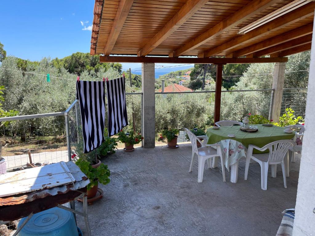 Balkón alebo terasa v ubytovaní Alexiou Guesthouse Pilion Katigiorgis