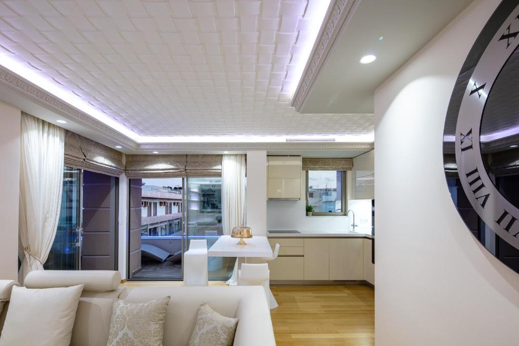 Posezení v ubytování Ma President Suite, DeMaNi President Suites