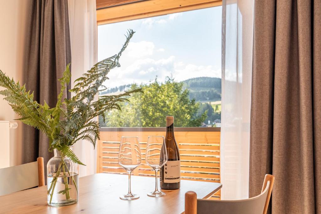 Nespecifikovaný výhled na hory nebo výhled na hory při pohledu z apartmánu