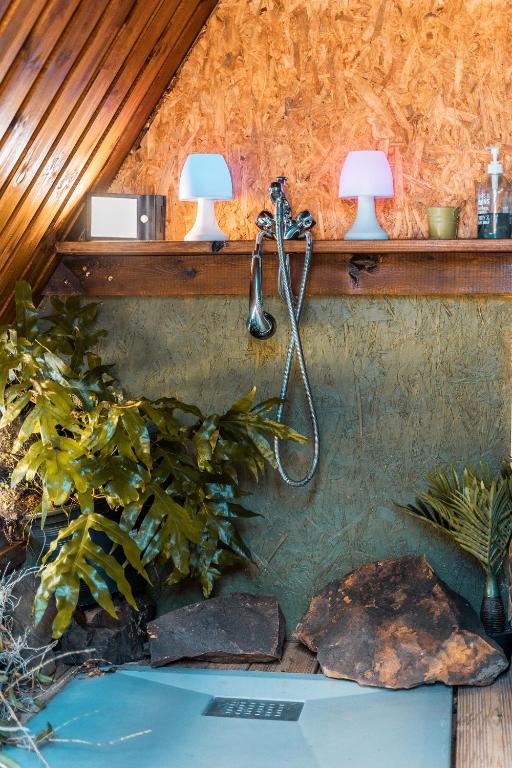 Zahrada ubytování Charmant chalet avec jacuzzi, L'île Ô Vert