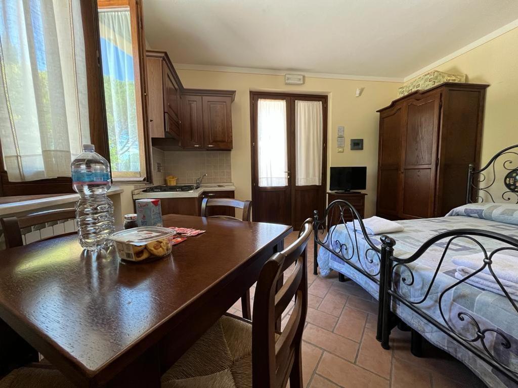 Łóżko lub łóżka w pokoju w obiekcie Agriturismo Gabellette