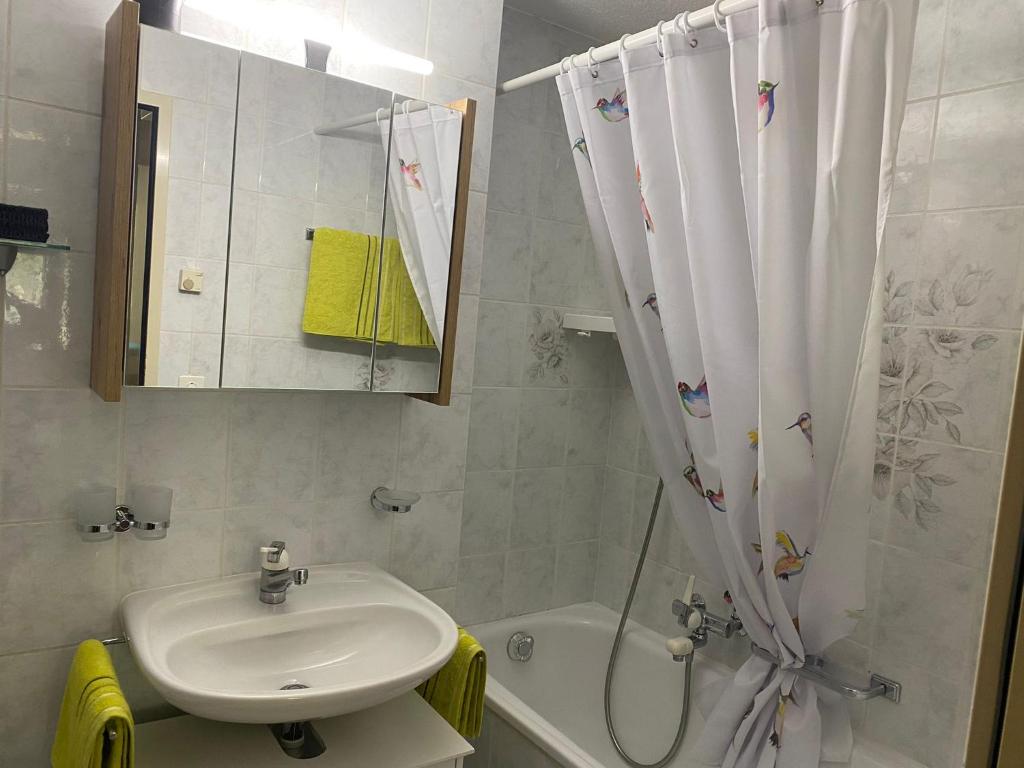 Koupelna v ubytování Haus Sarah
