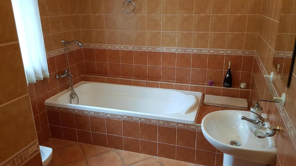 Łazienka w obiekcie Elitní wellness penzion U Dvou jedlí v srdci Českého ráje