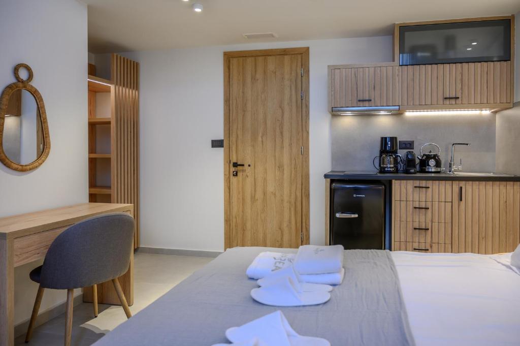 Kuchyňa alebo kuchynka v ubytovaní Marea Boutique Suites