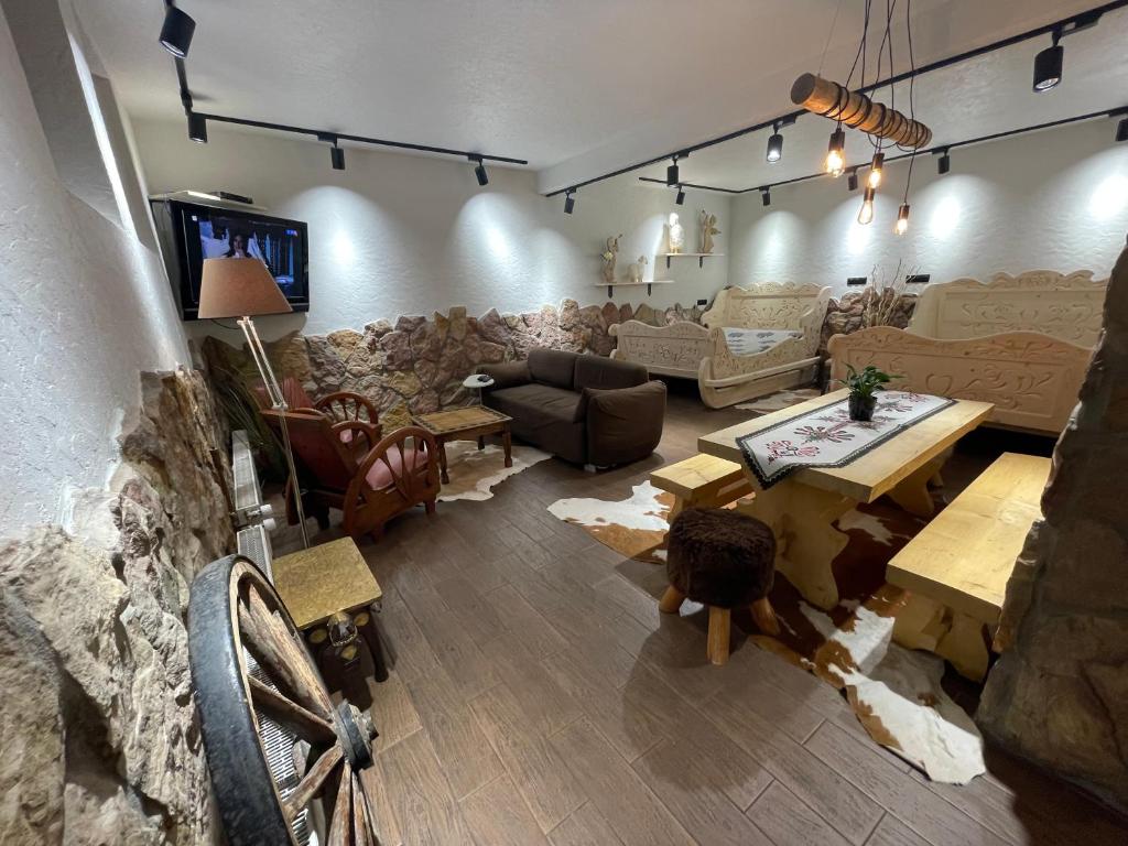 Posedenie v ubytovaní Prestige Apartament z sauna Zbojnicka Piwnica Krupowki