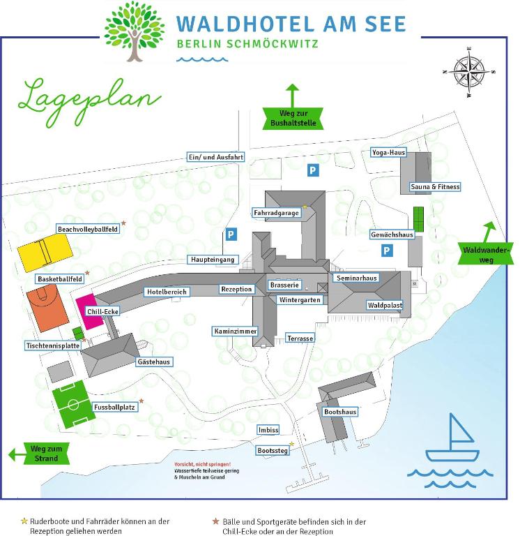 Půdorys ubytování Waldhotel am See Berlin-Schmöckwitz