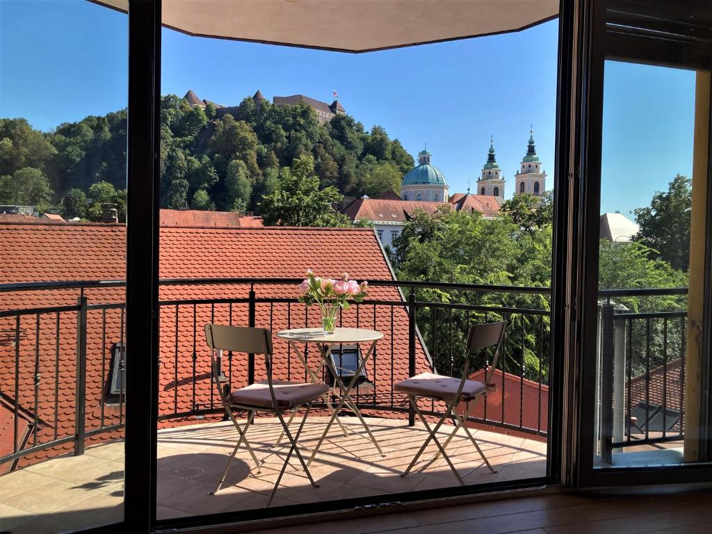 En balkon eller terrasse på Rohrmann apartments