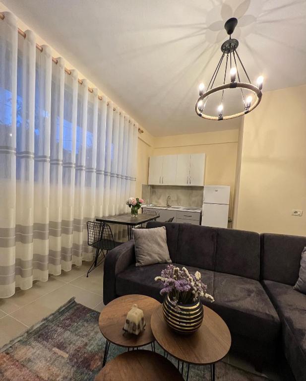 Ruang duduk di Dragoti Apartment 2