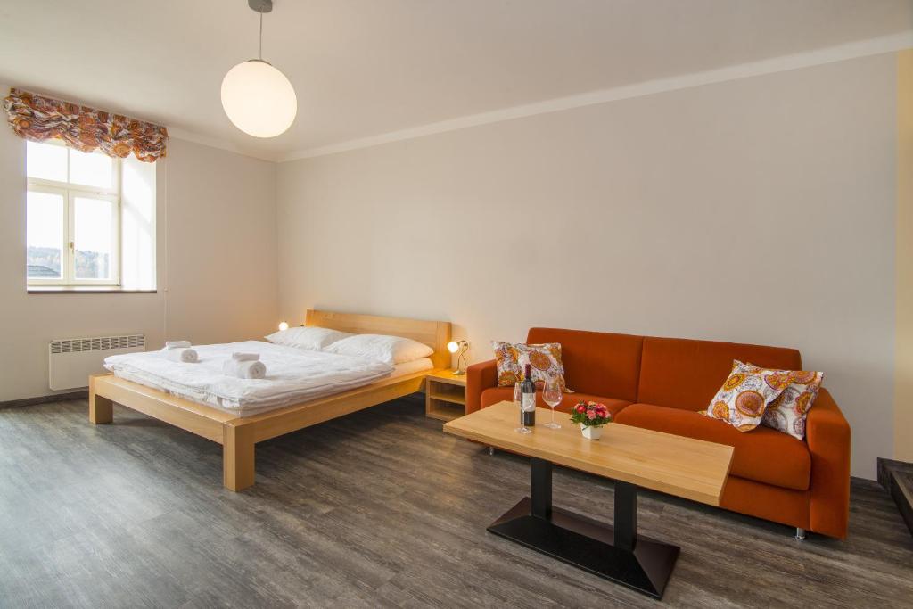 Postel nebo postele na pokoji v ubytování Hotel Anno