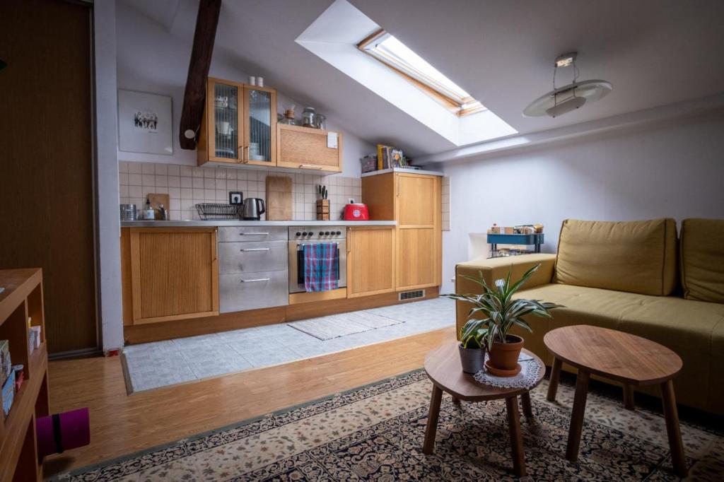 Kuchyňa alebo kuchynka v ubytovaní Bright Loft Radziwiłłowska Street