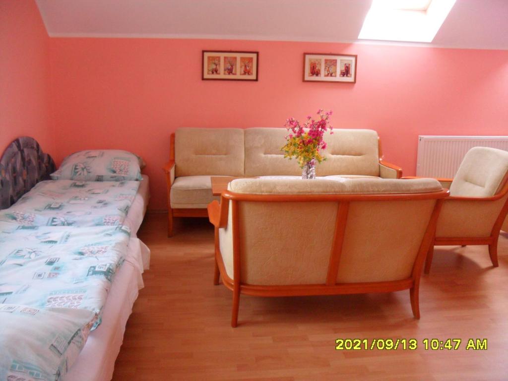 Postel nebo postele na pokoji v ubytování Apartmány Prima