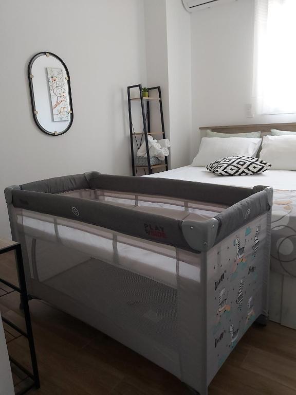 Posteľ alebo postele v izbe v ubytovaní Lemon Garden Stylish private apartment