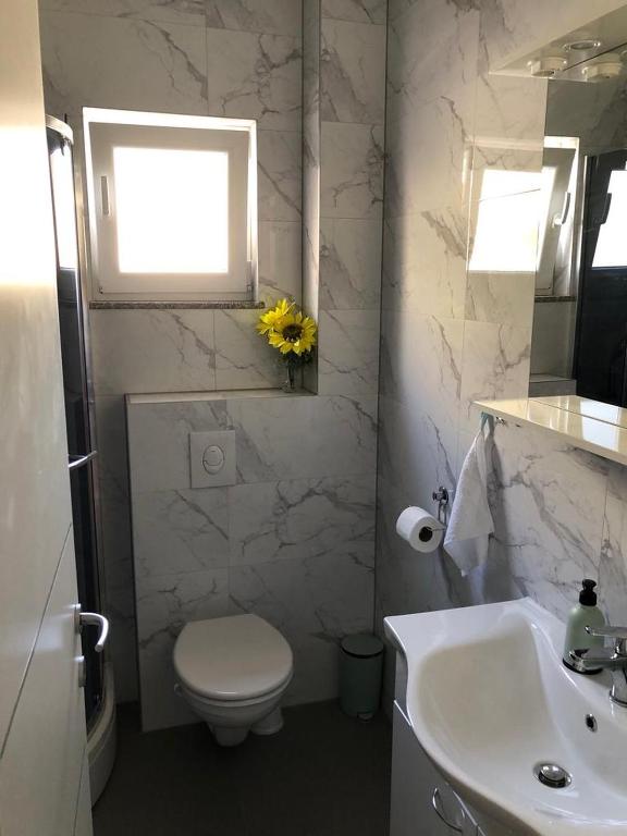 Kúpeľňa v ubytovaní Apartman MIR