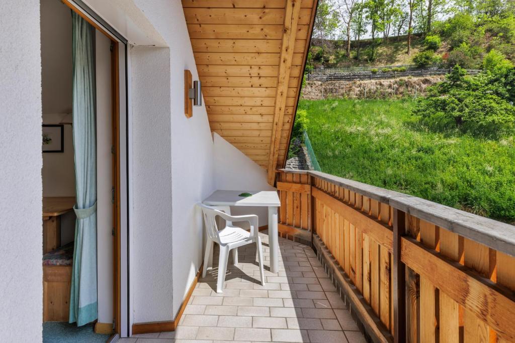 Balkón nebo terasa v ubytování Garni Ziernheld