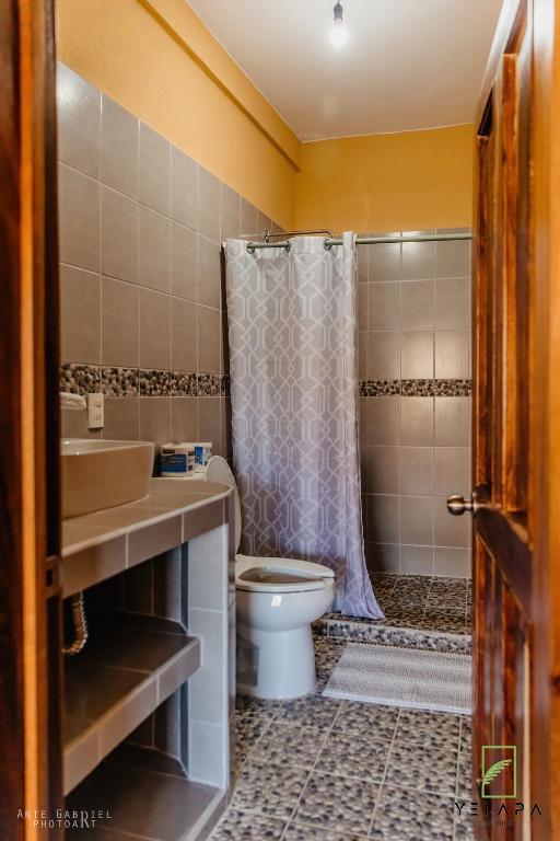Koupelna v ubytování Casa Berita