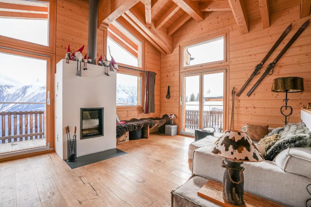 Posezení v ubytování Chalet t'Alpa