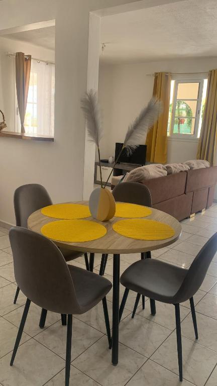 Posezení v ubytování villa des aigles