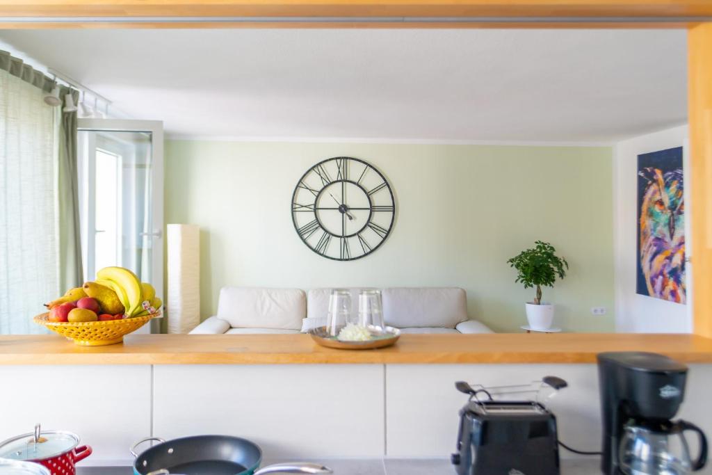 Kuchyň nebo kuchyňský kout v ubytování Akram Appartement I - Zentral und Ruhig