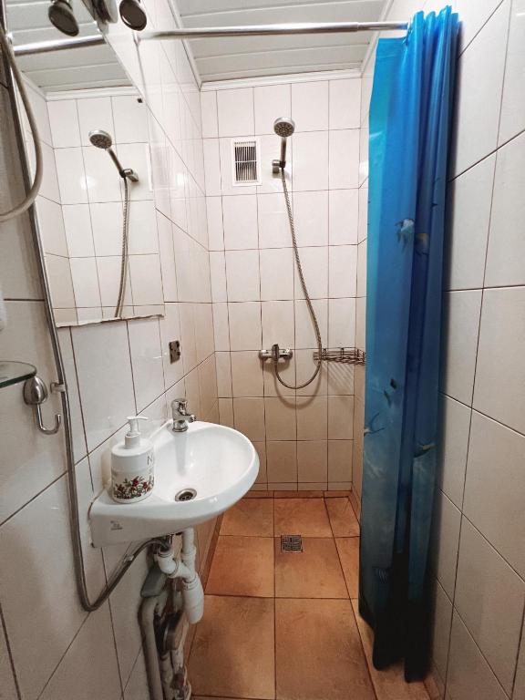 Koupelna v ubytování Apartment Jūros Mėlis