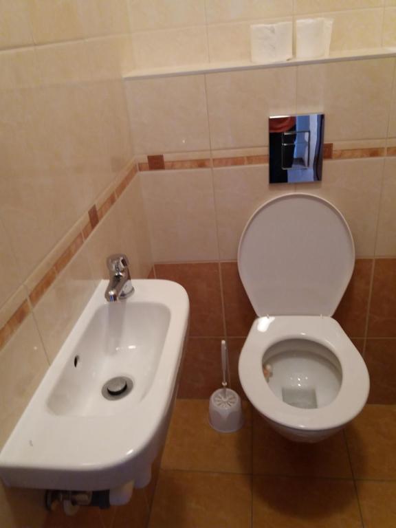 Koupelna v ubytování Apartmány Na Valše