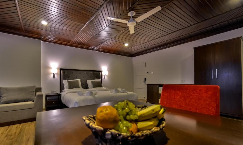 Posezení v ubytování HOTEL METROPOLIS SRINAGAR