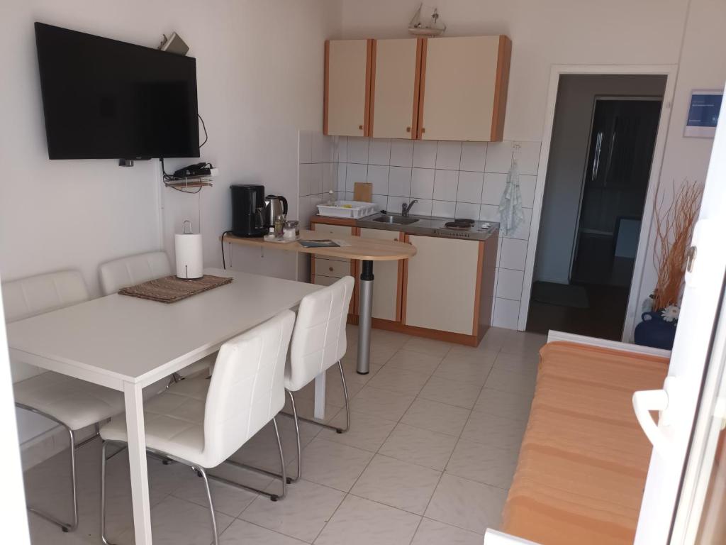 Kuchyň nebo kuchyňský kout v ubytování Apartments Verica