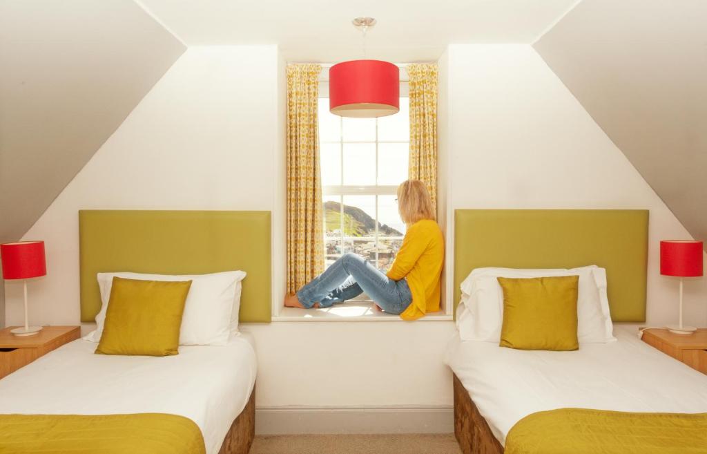 Postel nebo postele na pokoji v ubytování The Portpatrick Hotel by Compass Hospitality