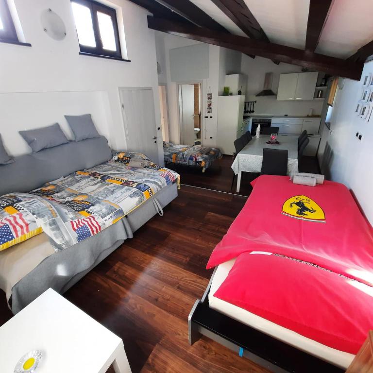Postel nebo postele na pokoji v ubytování Apartma Rok