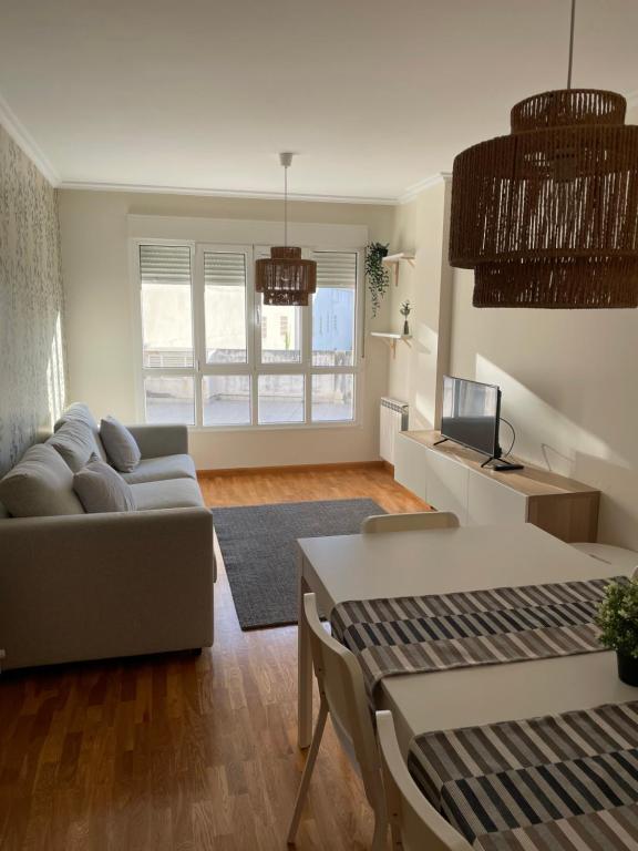 Posezení v ubytování Apartamento vacacional foz