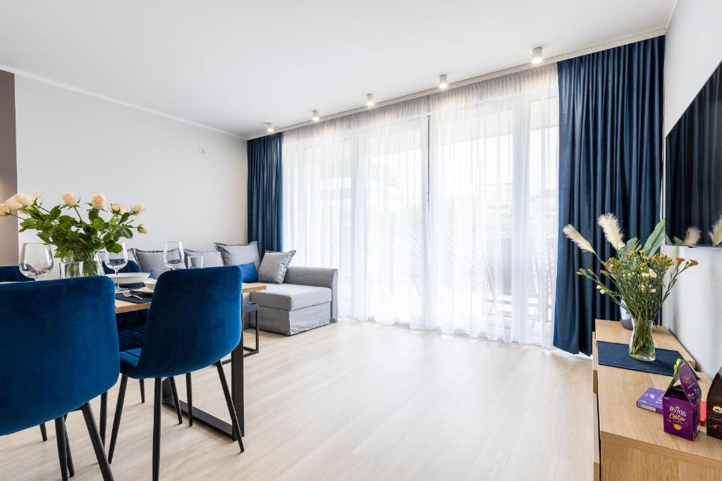 Posedenie v ubytovaní Apartament nr 5 Cetniewo Osada, Władysławowo, duży taras, parking podziemny