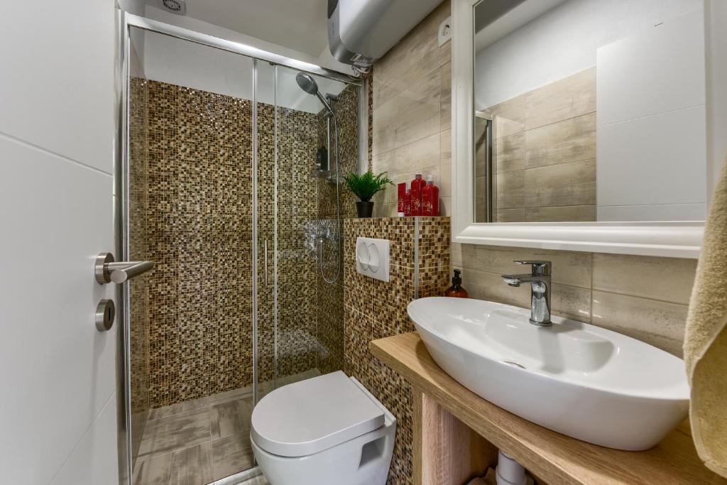 Kúpeľňa v ubytovaní Apartment Yula