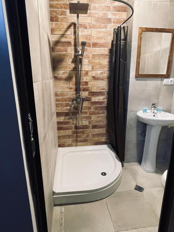 Koupelna v ubytování Hotel Boutique George