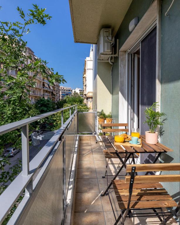Balkón alebo terasa v ubytovaní Luxury Museum Apartment Athena