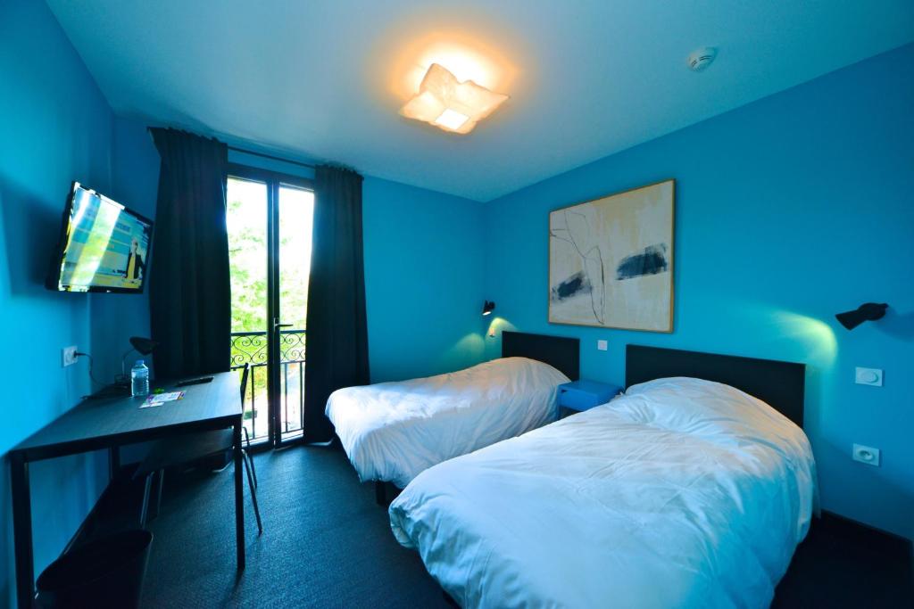 Logis - Hotel et Restaurant La Mire - Zweibettzimmer
