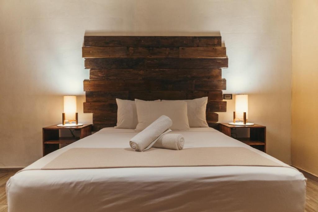 Postel nebo postele na pokoji v ubytování Hotel Sur Bacalar