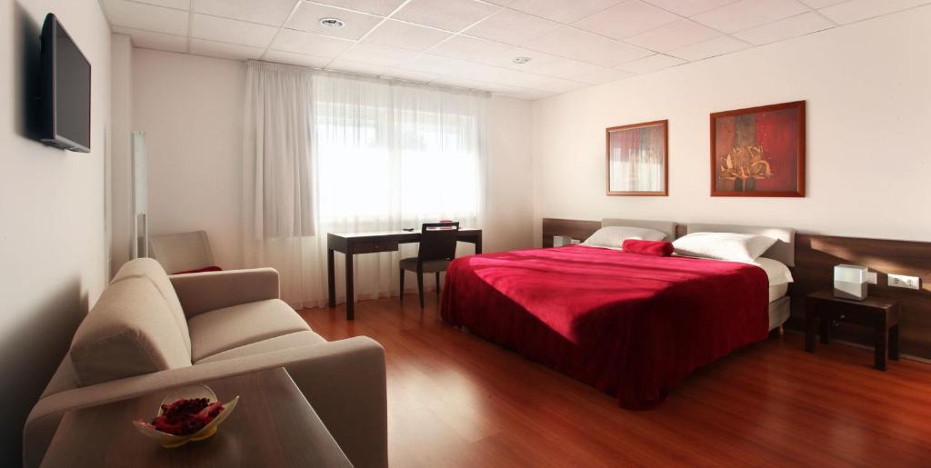 TV a/nebo společenská místnost v ubytování Sós Motel